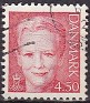 Denmark 1999 Queen 4.50 Red Scott 1120. Dinamarca 120 u. Uploaded by susofe